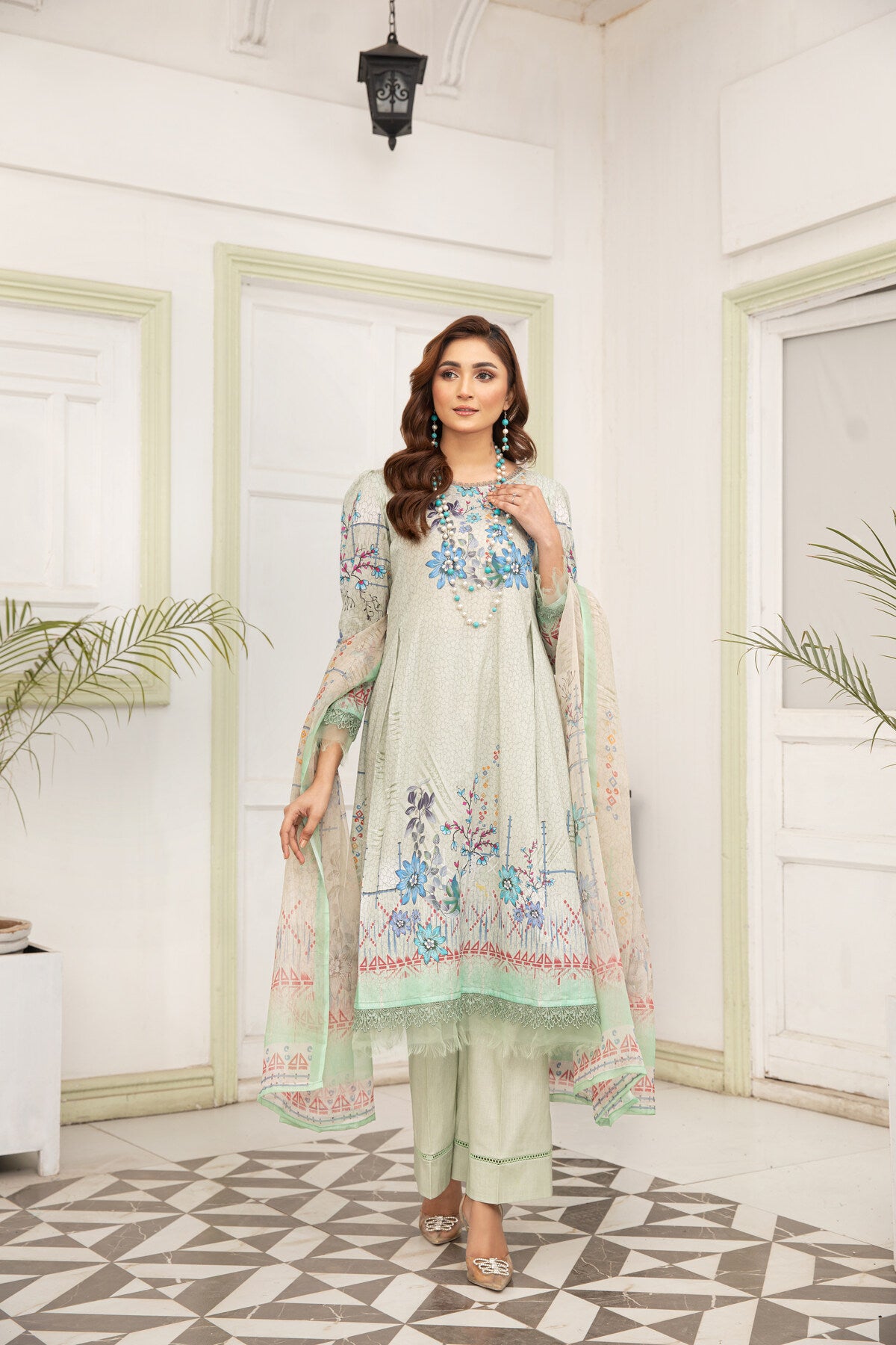 MISHKAL -DIGITAL PRINTED LAWN UNSTITCHED