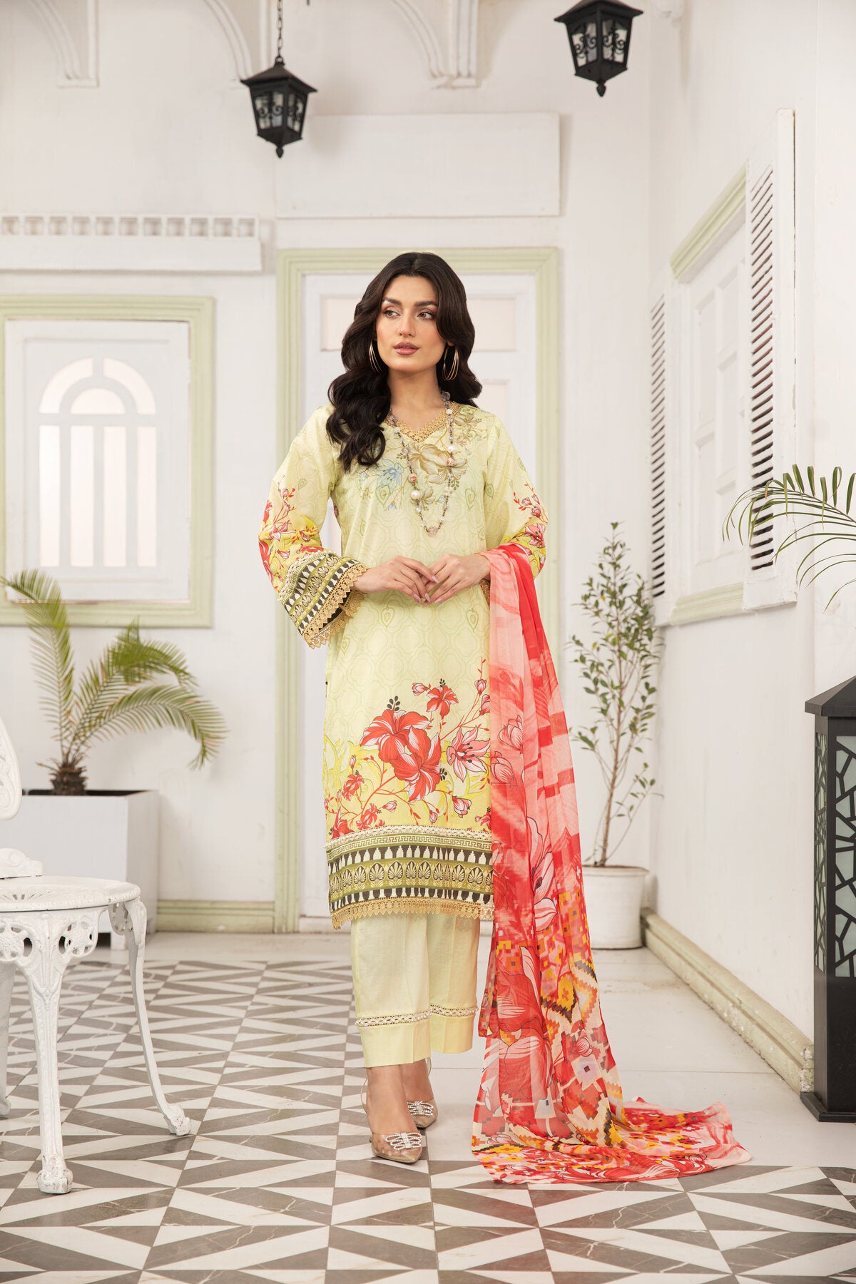 MISHKAL -DIGITAL PRINTED LAWN UNSTITCHED