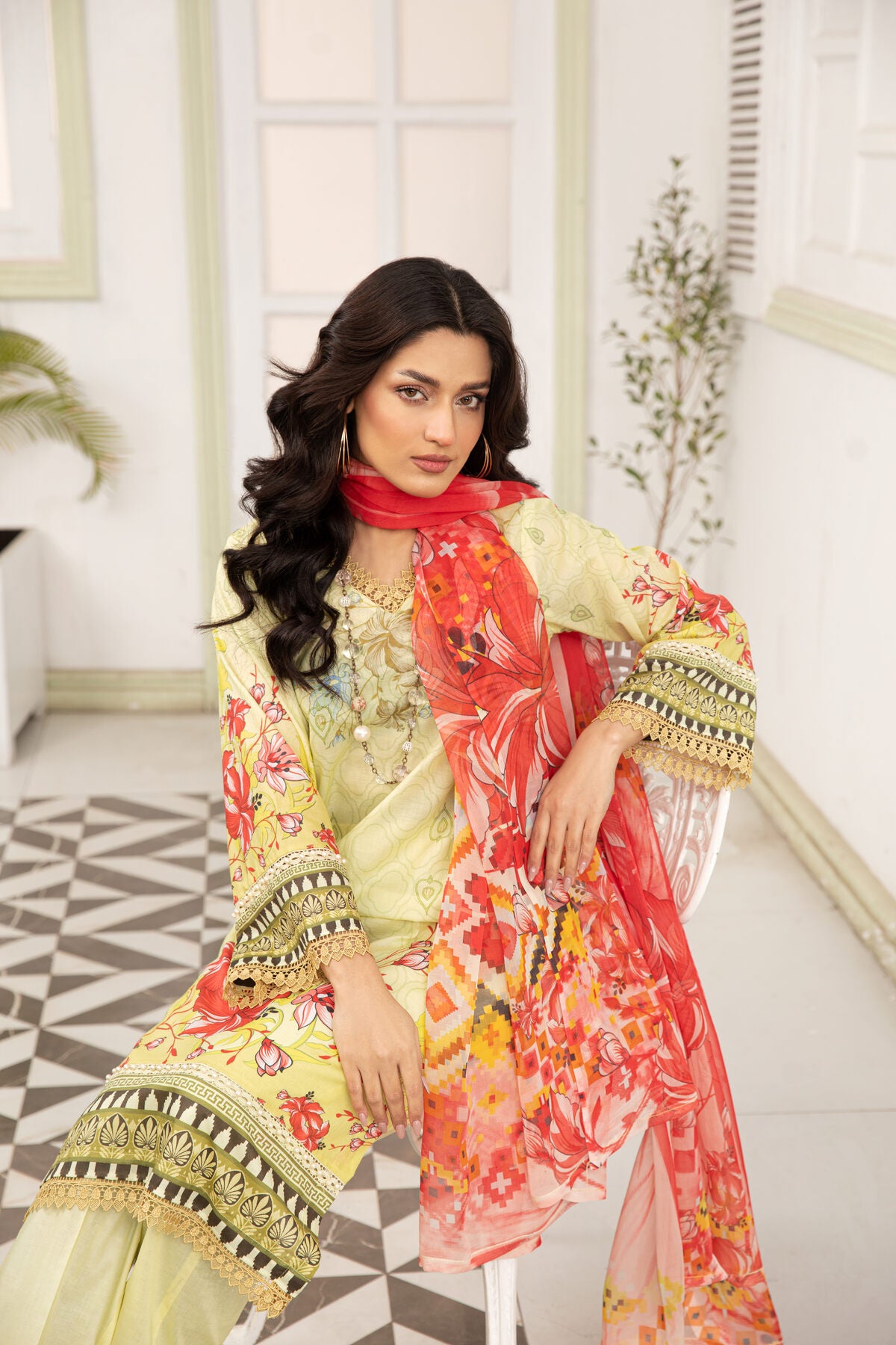 MISHKAL -DIGITAL PRINTED LAWN UNSTITCHED