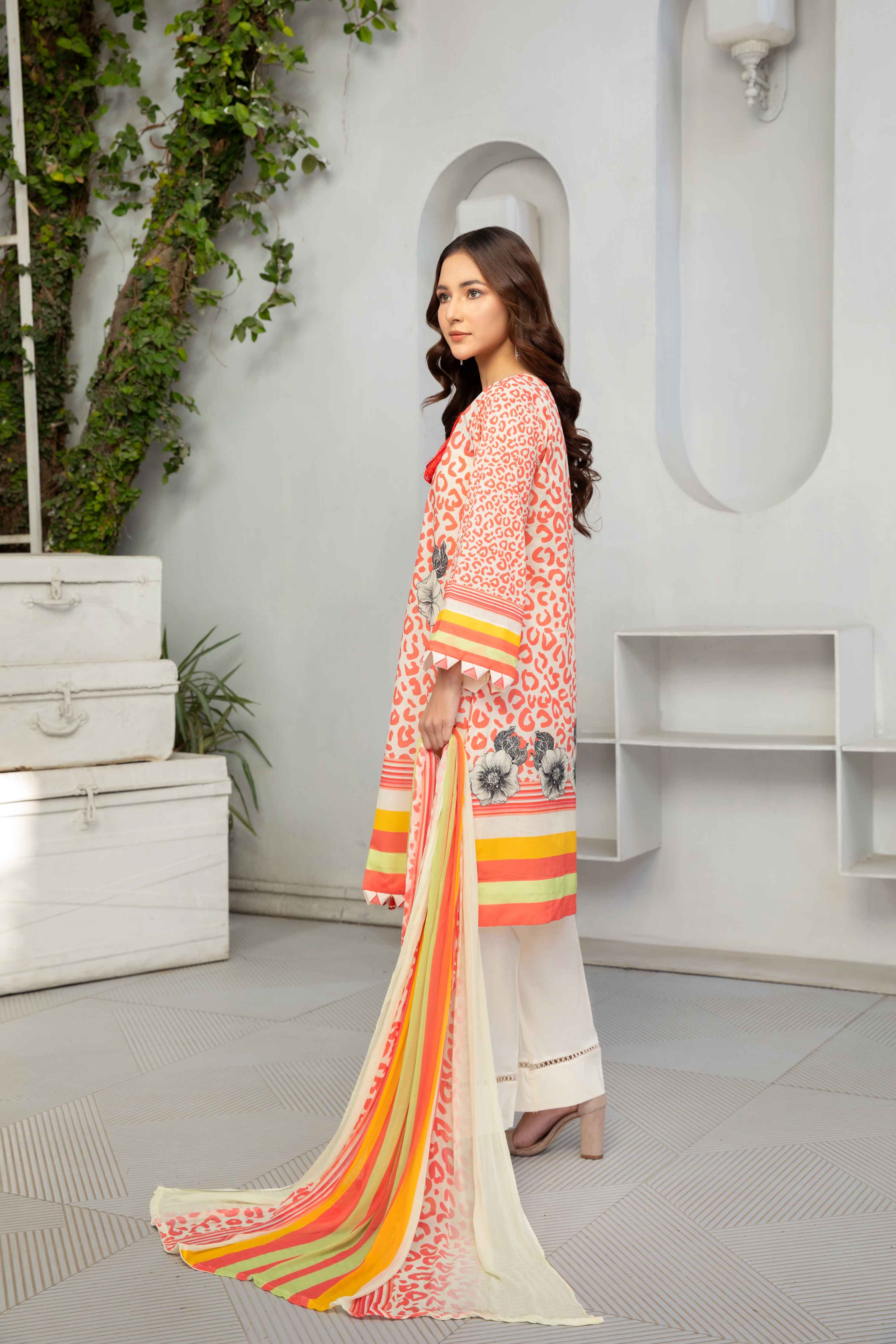 2562-DIGITAL PRINTED LAWN UNSTITCHED