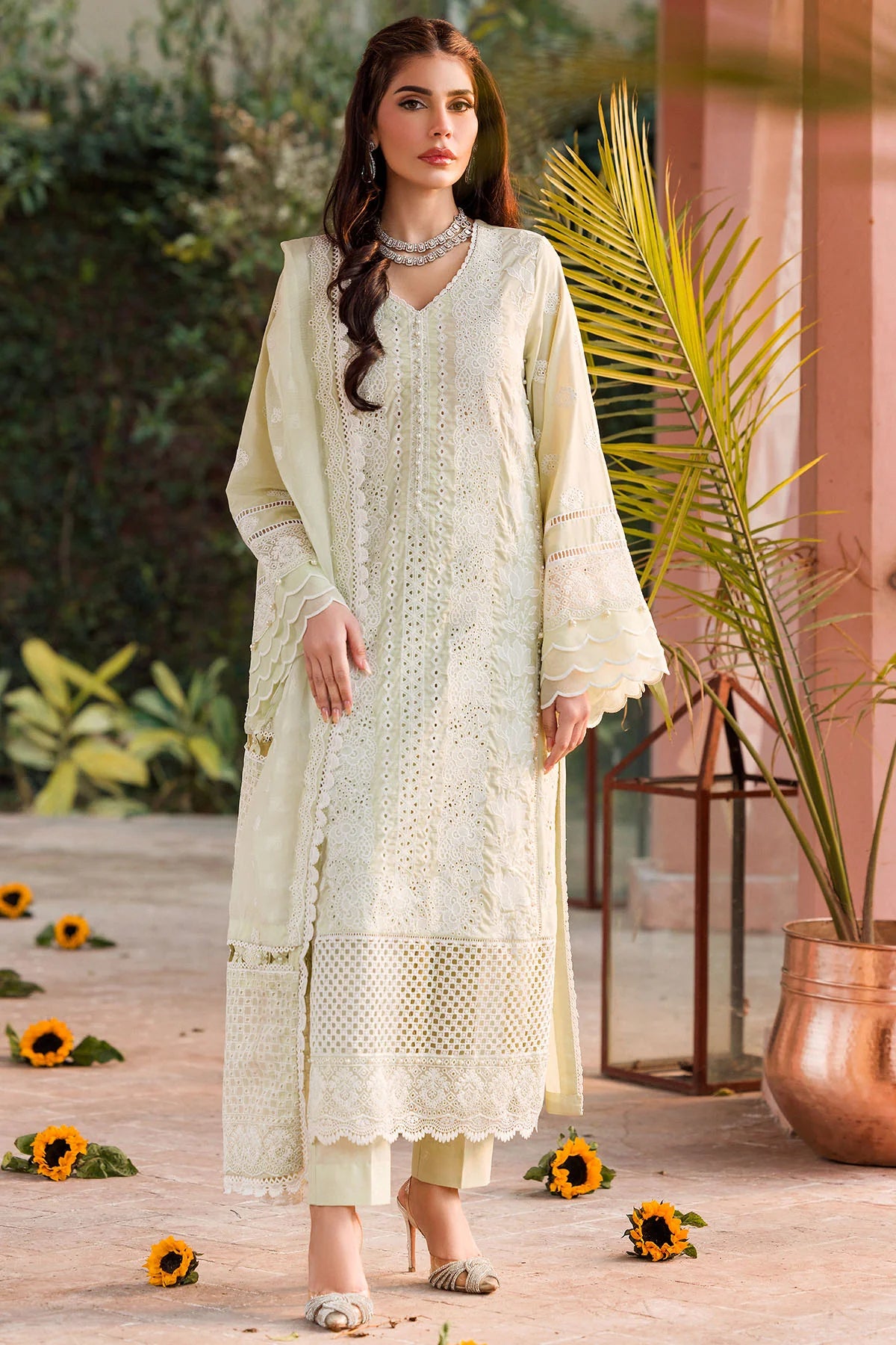 4432-BENAZIR EMBROIDERED LAWN UNSTITCHED