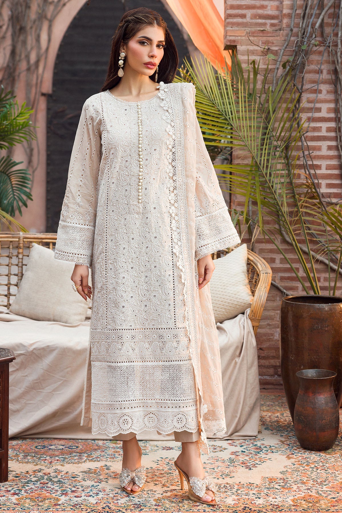 4434-SHABNAM EMBROIDERED LAWN UNSTITCHED