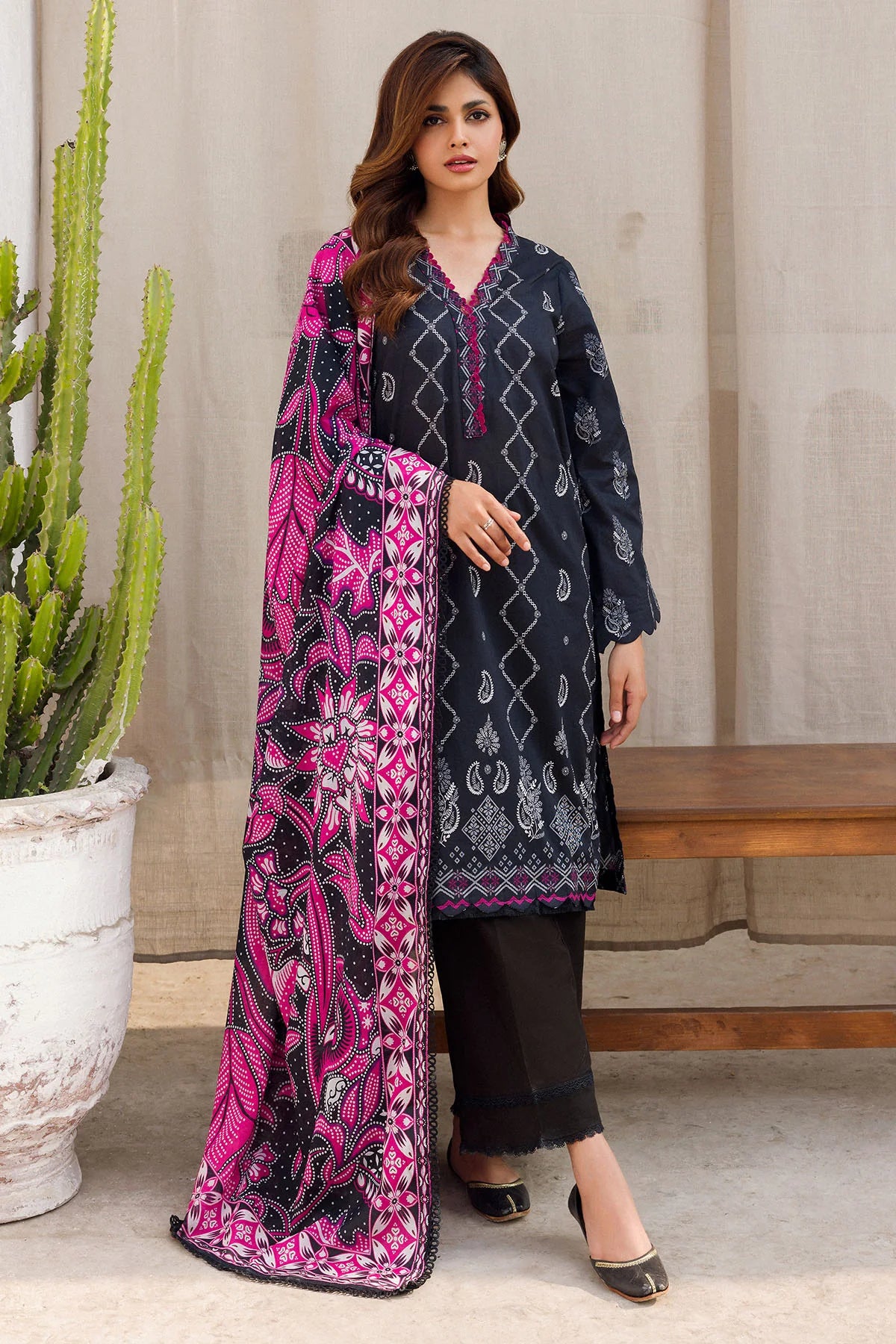 4585-MAHTAB DIGITAL PRINTED LAWN UNSTITCHED