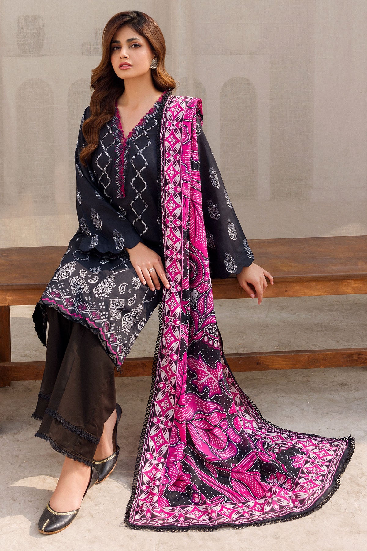 4585-MAHTAB DIGITAL PRINTED LAWN UNSTITCHED