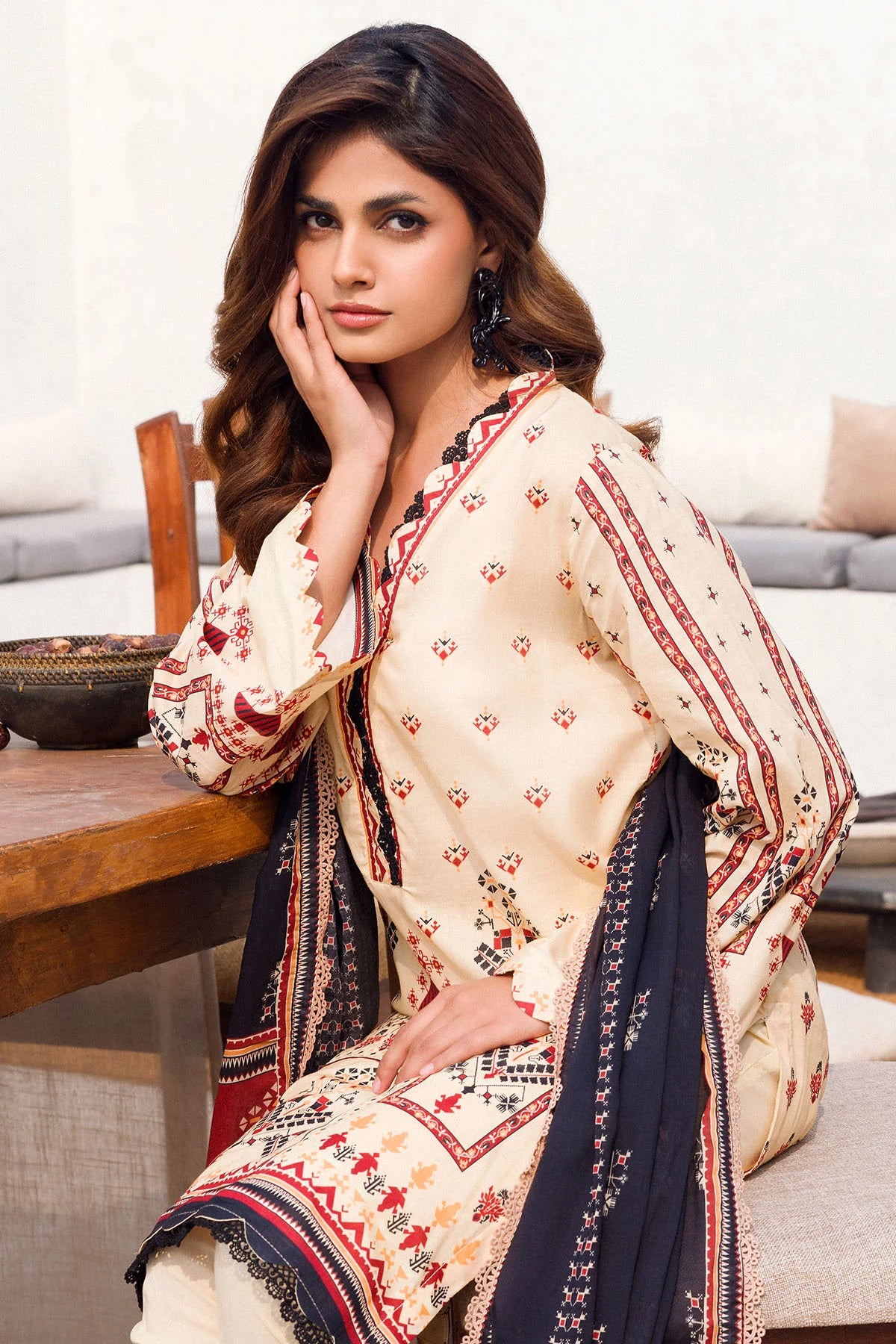 4586-QUDSIA DIGITAL PRINTED LAWN UNSTITCHED