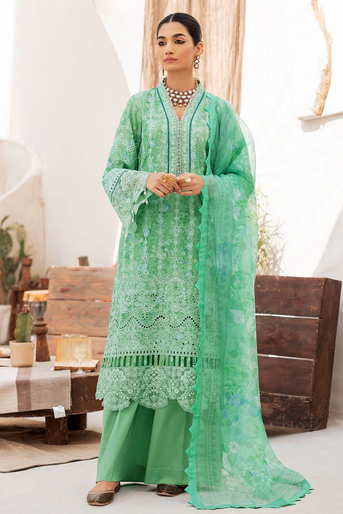 4726-DIYANA EMBROIDERED LAWN UNSTITCHED