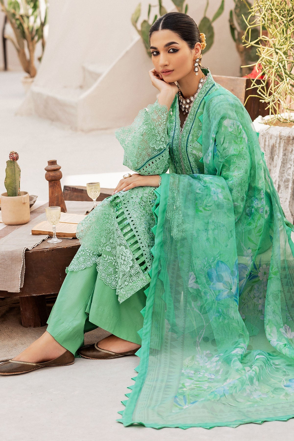 4726-DIYANA EMBROIDERED LAWN UNSTITCHED