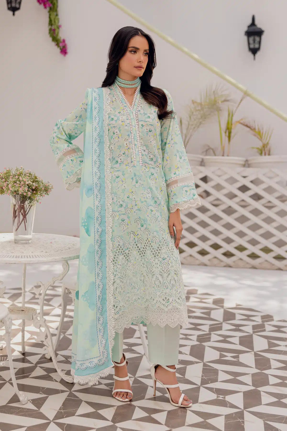 4763-NAAZ EMBROIDERED LAWN UNSTITCHED