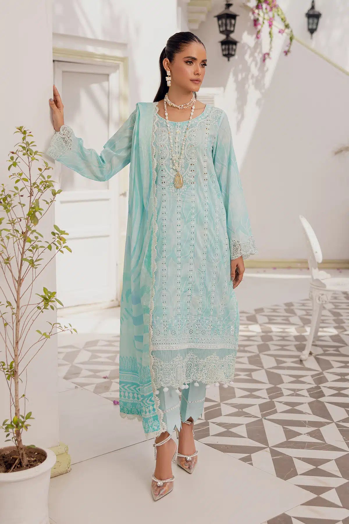 4766-HEER EMBROIDERED LAWN UNSTITCHED