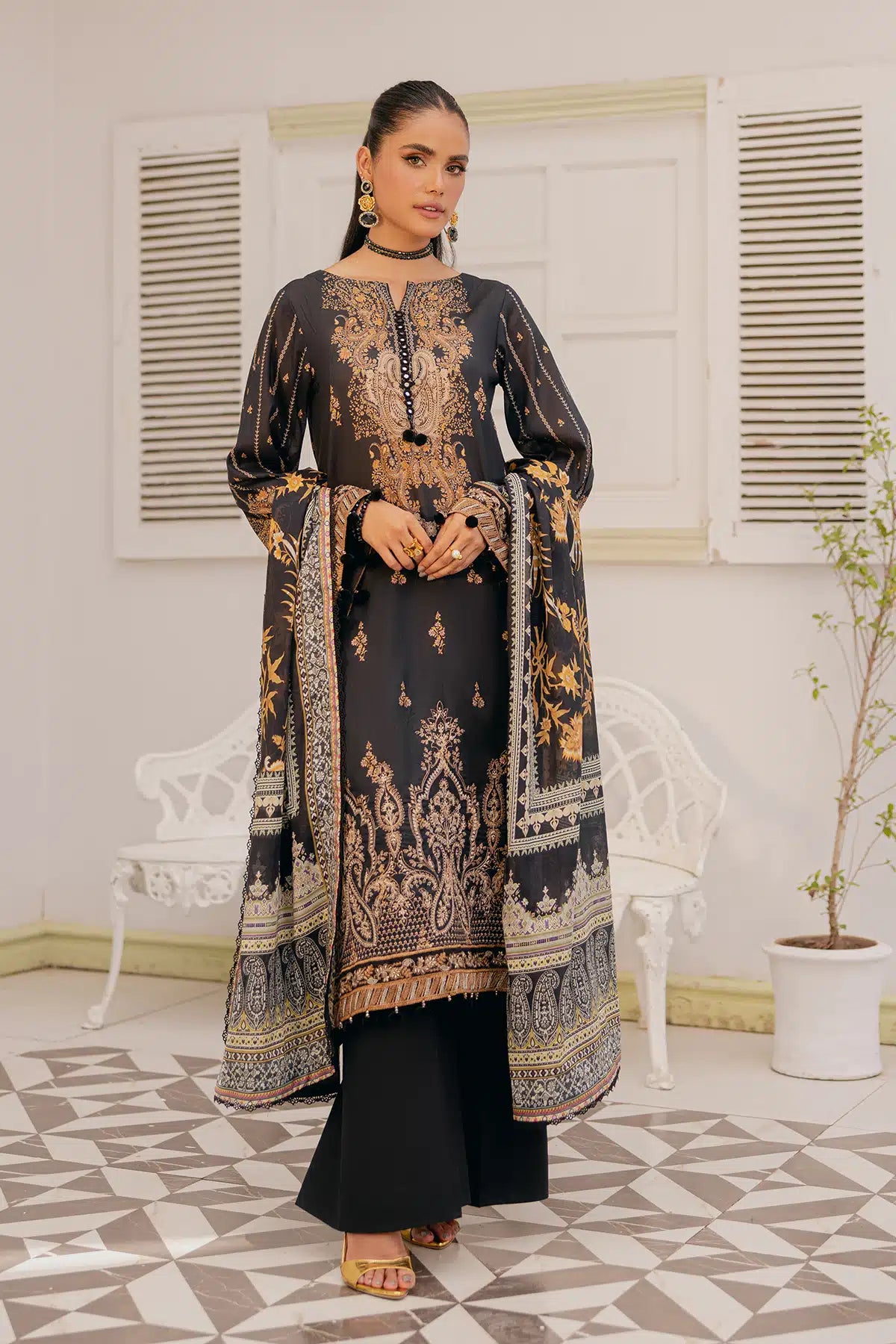 4769-RAHIA EMBROIDERED LAWN UNSTITCHED